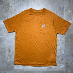 Carhartt  Tシャツ  S size  ラグランスリーブ  ブラウン  カーハート  半袖  ワンポイント  ロゴ  古着