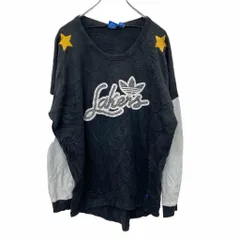 adidas ロゴスウェット トレーナー Sサイズ アディダス 刺繍 ブラック ホワイト 古着卸 アメリカ仕入 t2406-3310