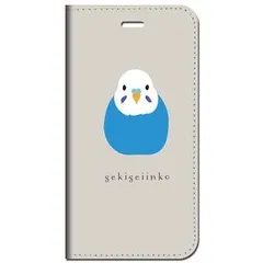 iPhone15 他 手帳型 ケース インコブルー ★ iPhone SE 8 13 12 他 iPhone各機種対応可能 スマホケース ★ 5r