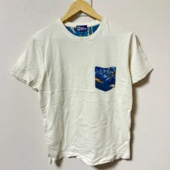 (^w^)b reyn spooner レインスプーナー クルーネック 半袖Tシャツ コットン 綿100% トップス シンプル ハワイアン サーフ アメカジ 古着MIX ホワイト 白 メンズ サイズMのサムネイル