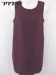 ◇ Spick&Span L'eclair produce by 8 バックジップ ノースリーブ 膝丈 ワンピース バーガンディ系 レディース  【1109200004838】