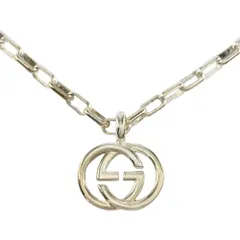 グッチ GUCCI インターロッキングG ネックレス SV925 21.7g シルバー ダブルG ユニセックス【中古】