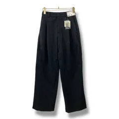 【新品未使用】UNIQLO ユニクロ ブラッシュドジャージータックワイドパンツ ストレッチ スラックス コントワーデコトニエ サイズS ネイビー レディース 冬 ゴーゴー古着久喜倉庫店 No.98