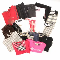 バーバリー ロンドン BURBERRY LONDON 21点セット まとめ Tシャツ パンツ ベージュ 黒 ブラック 白 ホワイト 赤 レッド /AE ■GY99