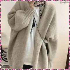 送料無料 トッパーカーディガン ニット 秋冬羽織り レディーストップス ゆったり 長袖 ミドル丈 体型カバー 暖かいアウター カジュアル 通勤通学 おしゃれ きれいめ服 ニットカーディガン 大人女性秋コーデ 無地 韓国カーデ