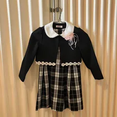 【120サイズ】女の子　ジャケット/ボレロ、ワンピース、コサージュ付　入学式　卒業式　発表会　女児　小学生　正装　フォーマル　スーツ　襟付き