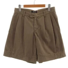 ズッカ zucca パンツ ショートパンツ タック 日本製 コットン ブラウン系 茶系 Mのサムネイル