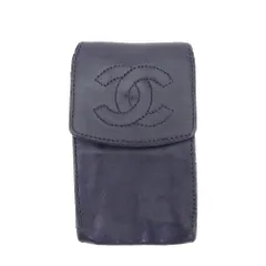 【最大30％OFF】シャネル CHANEL キーケース ココマーク オールドシャネル ネイビー ブラック レディース 中古