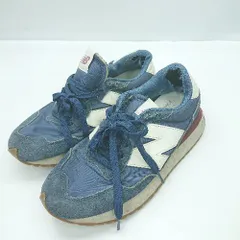 ◇ ⊂ NEW BALANCE ニューバランス スポーティー スニーカー サイズ24.5 ブルー系 メンズ E  【1501230005388】