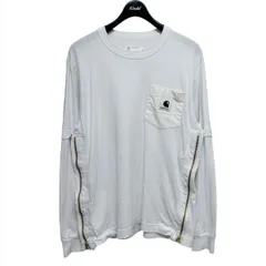 sacai×carhartt WIPL／S T-Shirt ダブルネームロングスリーブTシャツ 24-0726S8071000154699