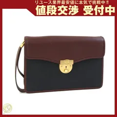 ダンヒル セカンドバッグ ブラック ダークブラウン 中古