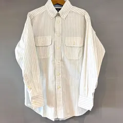 Ralph Lauren ラルフローレン ボタンダウン BDシャツ ストライプ オフホワイト × ライトブルー キッズ ジュニア 140cm