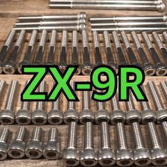 ステンレス製 ZX-9R ZX900C 左右エンジンカバーボルト 合計33本