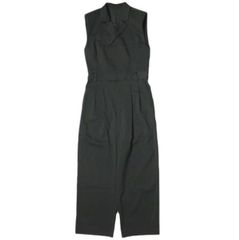 ADAM ET ROPE アダムエロペ 24AW スリーブレスジャンプスーツ GAY74500 36 ブラック オールインワン ノースリーブ g22718