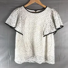 グラシア GLACIER カットソー レース 花 半袖 裏地 白 Mサイズ 2025091300288  