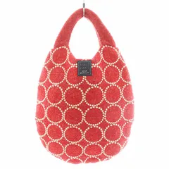 ミナペルホネン mina perhonen タンバリン エッグバッグ tambourine  egg bag ハンドバッグ ドット柄 赤 レッド ua9952 /AN5