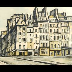 荻須高徳 「ボーブール」 リトグラフ 93/100 直筆サイン パリ 唐物