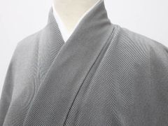 【一輝堂】リサイクル着物 江戸小紋 万筋 作家物 落款入り 小紋師 鈴木秋治 正絹 身丈約151.5cm 裄丈約62.5cm 25z07-3837