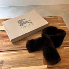 バーバリー　BURBERRY　ファー　マフラー　ショール