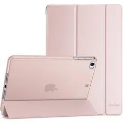 ピンク ProCase iPad Mini 5/4/3/2/1 保護ケース 三つ折り フォリオ オートスリープ/ウェイクに対応 TPUバック スマートカバー スタンド機能付き 適用端末：7.9” iPad Mini 5 （2019）/ Mini 4, Mini