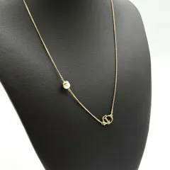 美品 Dior CDロゴ ネックレス パール ゴールド クリスチャンディオール Christian ヴィンテージ