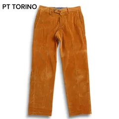 PT TORINO ピーティートリノ 秋冬 SLIM FIT コーデュロイ★ ストレッチ ストレート スラックス パンツ Sz.42 メンズのサムネイル
