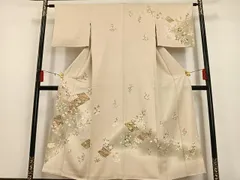 単衣 正絹 着物 源氏香“幻想の中に浮かぶ市松に甘い薫りと桜情緒”小紋 K-81 単衣 正絹 着物 源氏香“幻想の中に浮かぶ市松に甘い薫りと桜情緒