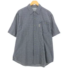 古着 コロンビア Columbia 半袖 コットン チェックシャツ メンズM相当/eaa536556