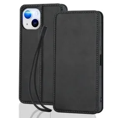 【色: ブラック】14 Plus ケース 手帳型 アイフォン 14 プラス カバ