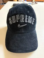 Supreme Nike コーデュロイキャップ ブラック Supreme x Nike Arc Cap ナイキ コラボ コーデュロイ キャップ