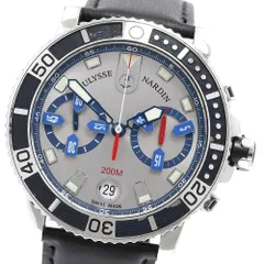 ユリス・ナルダン Ulysse Nardin 8003-102 マキシ・マリンダイバー クロノグラフ 自動巻き メンズ保証書付き_908663のサムネイル