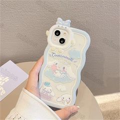 iPhone15ProMax ケース シナモン犬 全包 シリコン 防落下 波形縁