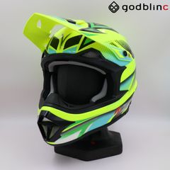 ZEALOT　マッドジャンパー2　GRAPHIC FLUO YELLOW/BLK-GREEN　XLサイズ　MJ0014　オフロードヘルメット