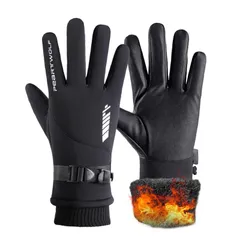 【人気商品】バイク 防寒グローブ グローブ防水【強化防風 防寒 滑り止め構造・厚手裏起毛 ・零下30℃防寒 スマホ対応 】紛失防止結び付け サイクリング手袋 保温手袋 アウトドアグローブ スキーグローブ冬手袋 メンズ 釣りカメラ ランニング登山 自転車 通勤通