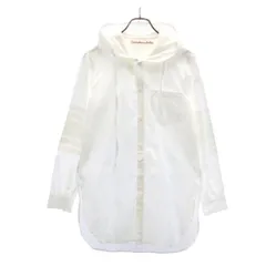 ボートメイクニュークローズ メッシュフード付き 長袖 ロング シャツ S 白 VOTE MAKE NEW CLOTHES メンズ 【中古】  【230423】のサムネイル