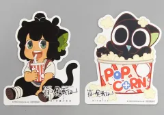 【中古】シール・ステッカー 小黒(シャオヘイ) ダイカットステッカー2種セット 「羅小黒戦記 ぼくが選ぶ未来」 2週目来場者特典