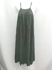 ◇ ⊂ ANAP アナップ Aラインシルエット キャミソール ロング ワンピース サイズ ワンサイズ ブラック レディース E  【1410290066430】