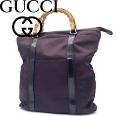 GUCCI バンブー ハンドル ミニ トートバッグ ハンドバッグ 手提げ ヴィンテージ レトロ ダークブラウン