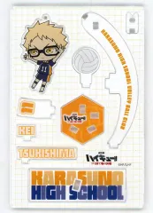 【中古】アクリルスタンド・アクリルパネル 月島蛍 「劇場版ハイキュー!! ゴミ捨て場の決戦×ファミリーマート ランダムジオラマアクリルスタンド」