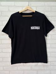 ★値下げワンピース モスバーガー ONEPIECE MOSBURGER 限定コラボ Tシャツ キャラクター 麦わらの一味 ブラック アニメ