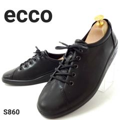 エコー　新品　コンフォートスニーカー　ブラック　24.5EE　レザー
