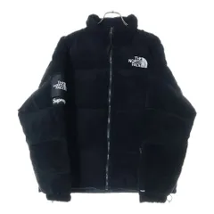 SUPREME (シュプリーム) 23AW ×THE NORTH FACE Suede Nuptse Jacket ノースフェイス スウェード ヌプシ ジップアップダウンジャケット ブラック NF0A875N