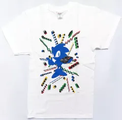 【中古】Tシャツ [単品] ソニック・ザ・ヘッジホッグ Tシャツ ホワイト Mサイズ 「PS5/PS4/Switchソフト ソニックオリジンズ・プラス DXパック」 同梱特典