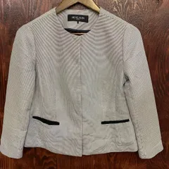 【ミッシェルクラン】(38)ノーカラージャケット/フォーマル/レディース