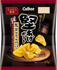 最安値価格 計21袋 カルビー堅あげポテトブラックペッパーBIG うすしお