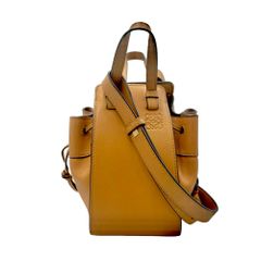 【真贋判定済】 LOEWE ハンモック ドローストリングミニ ショルダーバッグ ベージュ B0920BEGED