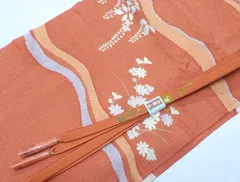 【京松】【着物】和装小物 帯揚げ帯締めセット 帯揚 帯締 金通し 花文 高麗組 金糸 24W-2967