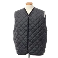【中古】ラベンハム LAVENHAM BEAMS別注 ポリエステル キルティング ベストブルゾン ブラック【サイズM/38】【メンズ】のサムネイル