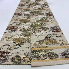 丸帯 アンティーク ヴィンテージ 全通 金帯 388cm 花嫁衣装 貸衣装 中古 リサイクル 結婚式 婚礼 着付け 舞台 きもの 着物 4127
