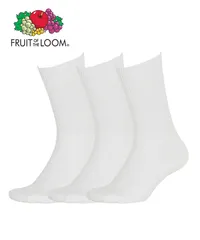 新品 未使用 FRUIT OF THE LOOM フルーツオブザルーム Loose Fit 3P DadSocks 518330 ホワイトのサムネイル